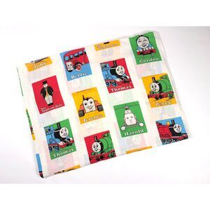 Vintage Thomas the Tank Engine Twin Flat Sheet | 1990s Thomas & Friends Bedding